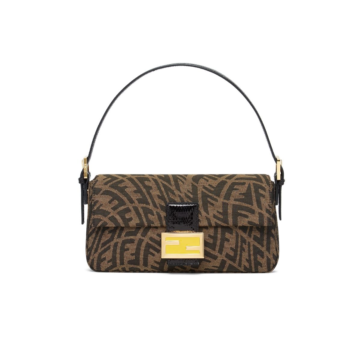 FENDI Vertigo聯名系列 咖啡色BAGUETTE 1997