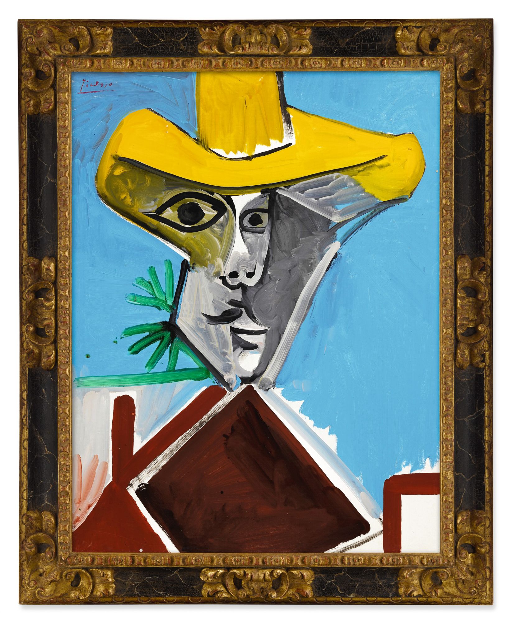 巴布羅・畢加索(Pablo Picasso)《男子半身像》