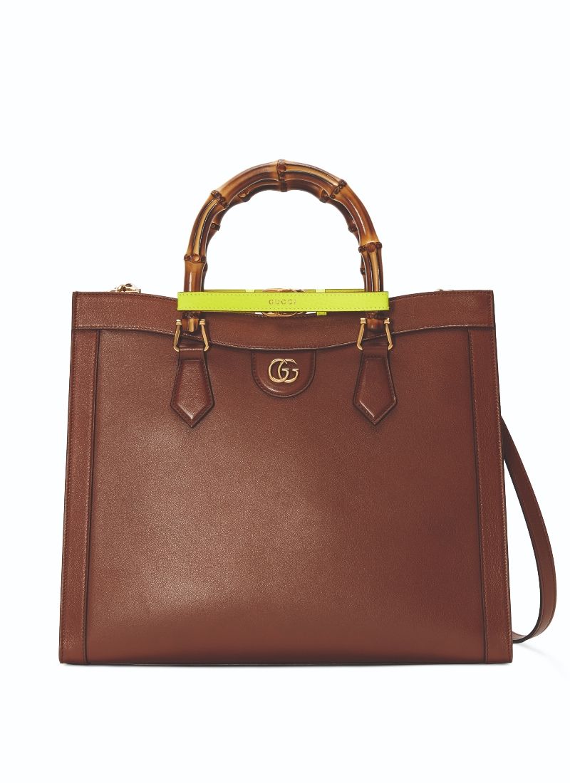 Gucci Diana 棕色中型手提包$133,500