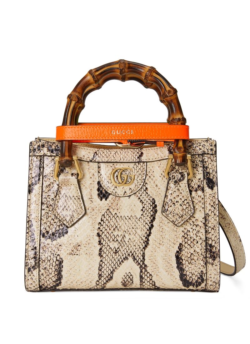 Gucci Diana 白色蟒蛇皮手提包 $131,400