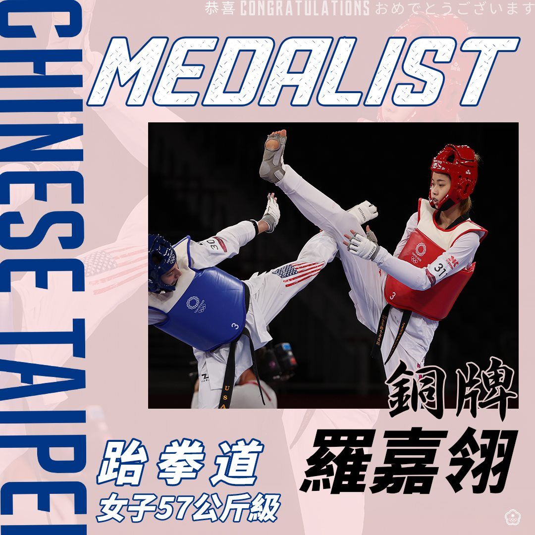 羅嘉翎。(圖片來源/中華奧會 Chinese Taipei Olympic Committee@Facebook)