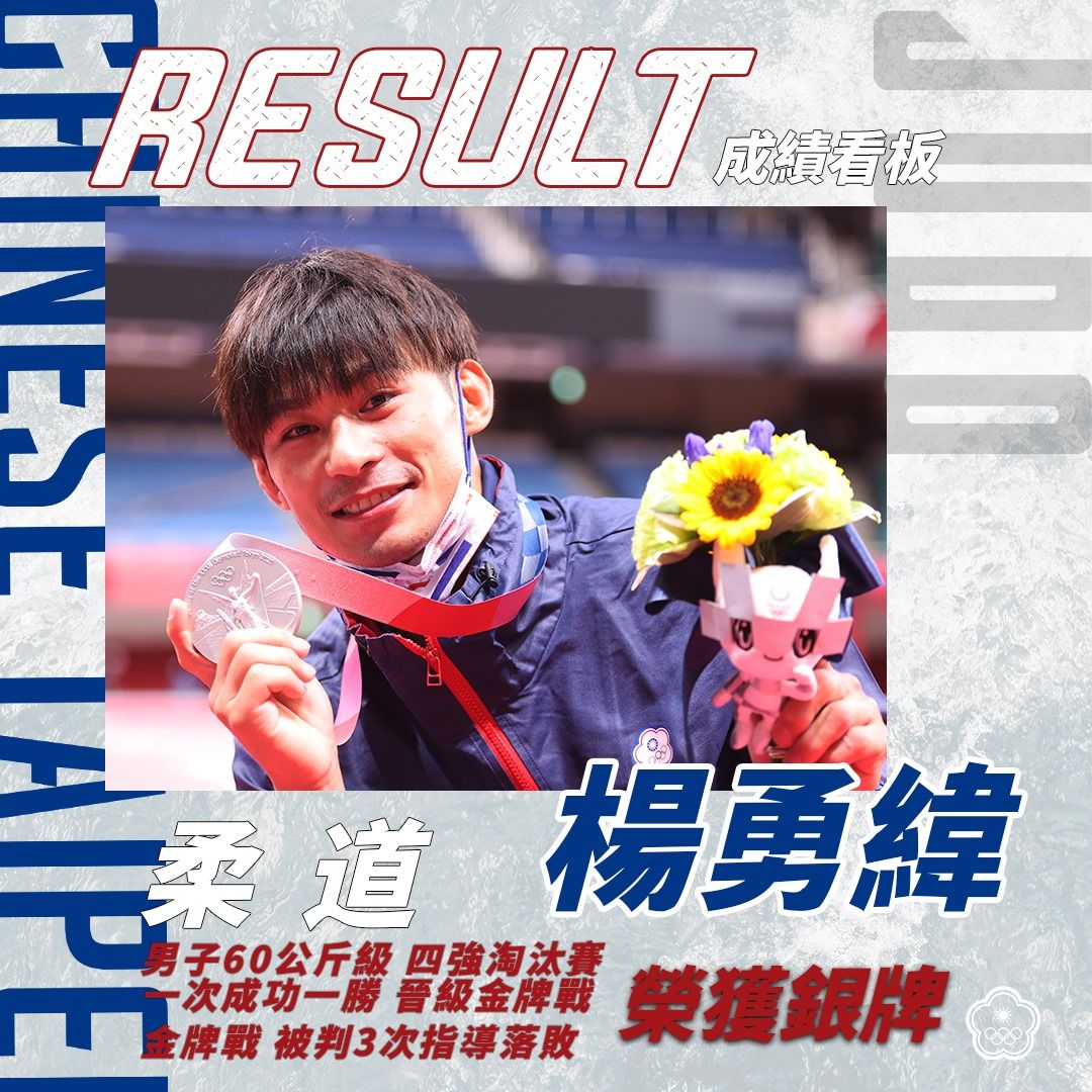 楊勇緯。(圖片來源/中華奧會 Chinese Taipei Olympic Committee@Facebook)