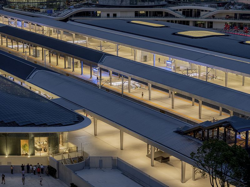 嘉興火車站。攝影:存在建築。