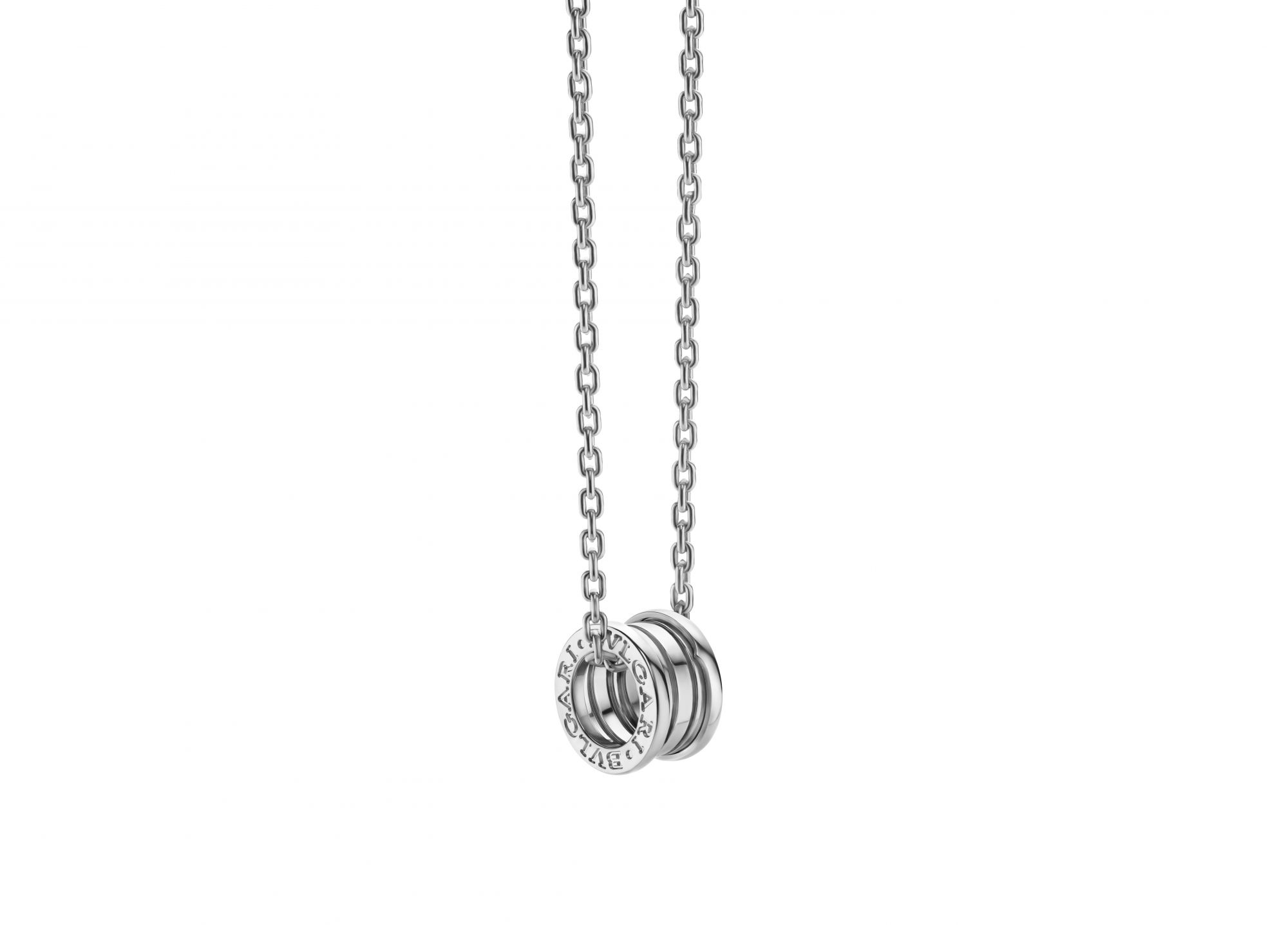Bulgari B.zero1系列白K金項鍊