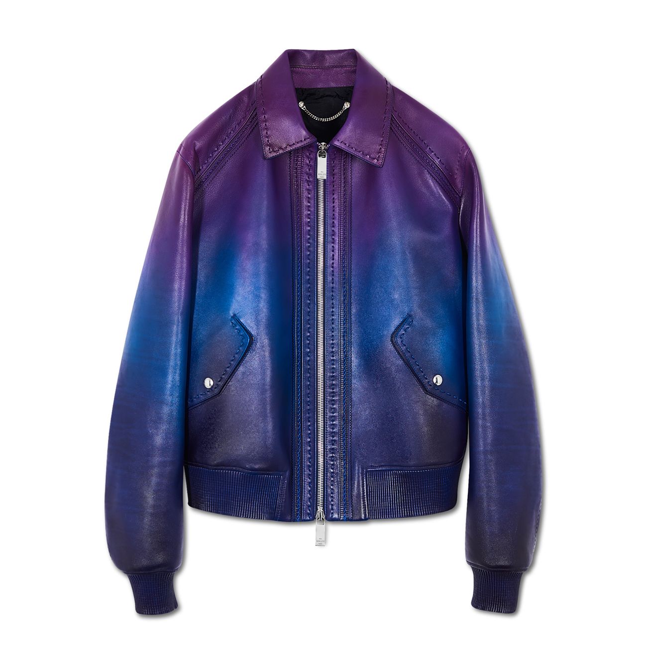 Berluti_深靛色皮革外套