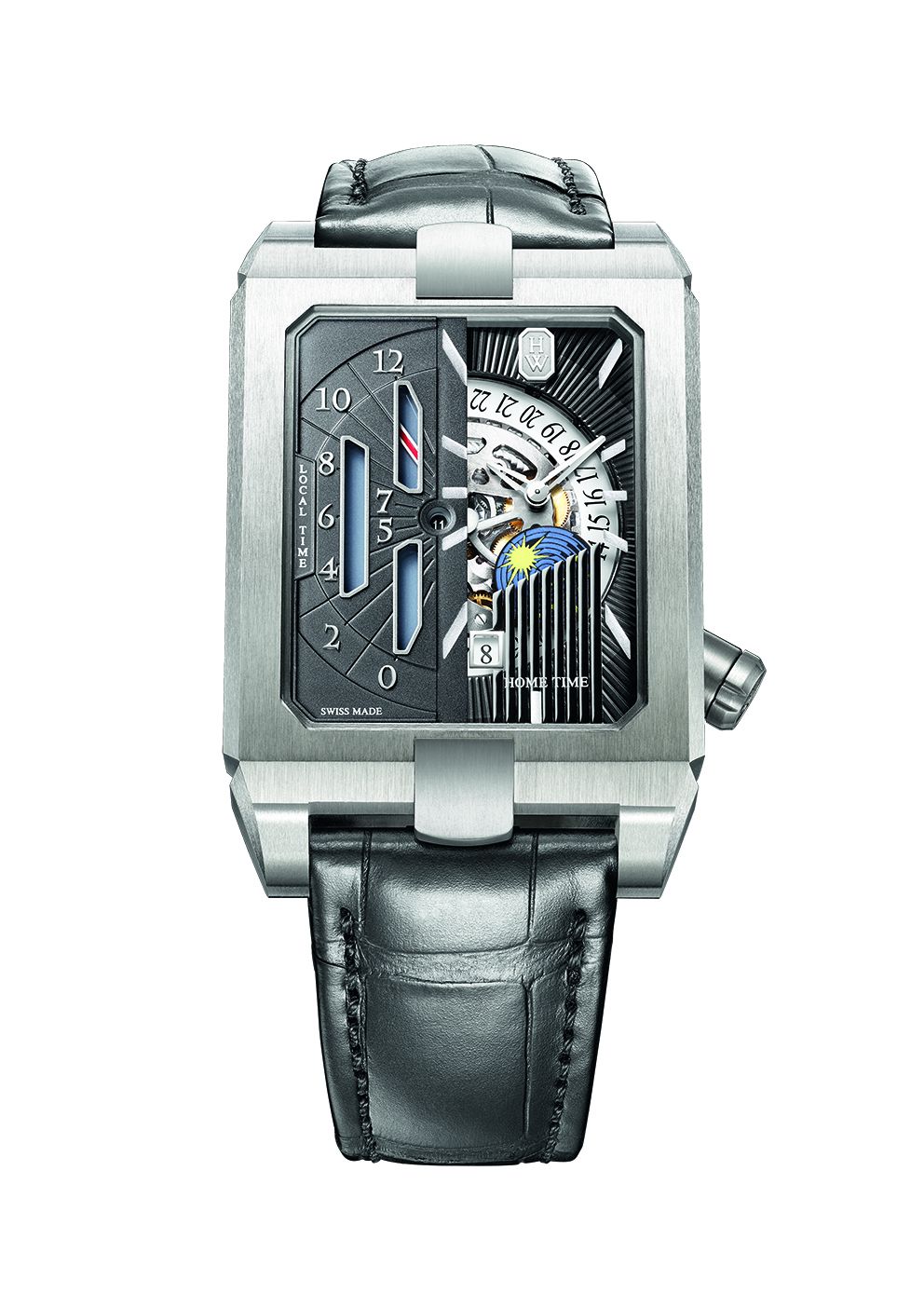 第五大道Avenue系列雙時區自動腕錶 by Harry Winston。