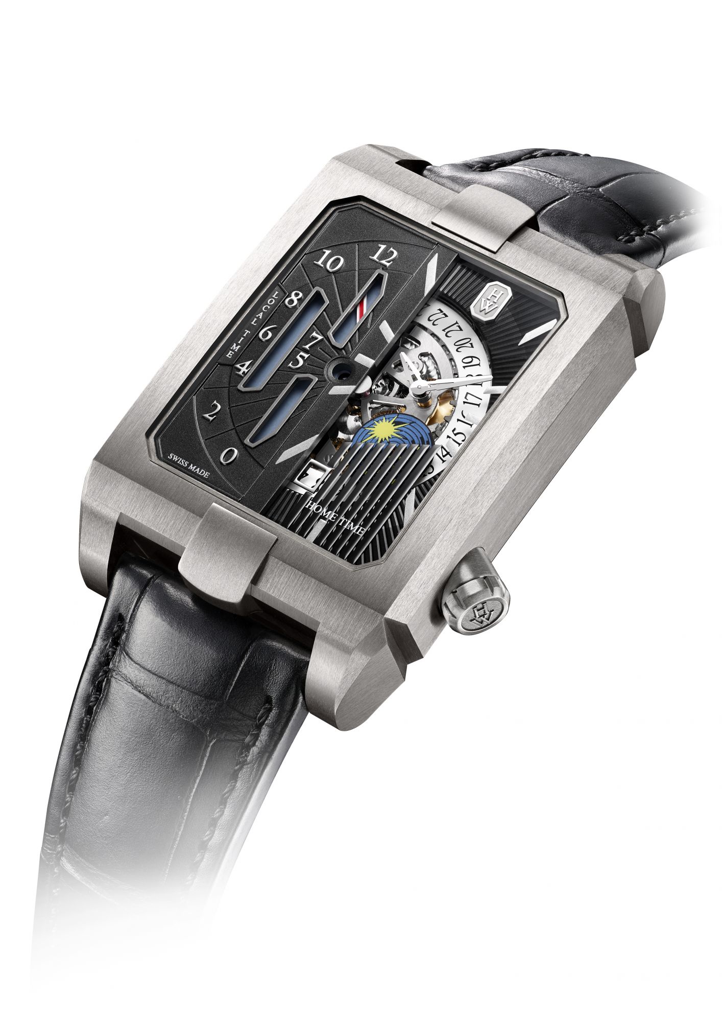 第五大道Avenue系列雙時區自動腕錶 by Harry Winston。