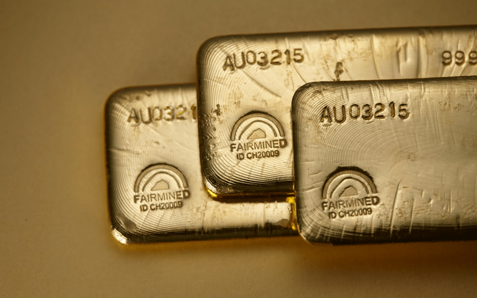 Fairmined gold ingots. Photo: Chopard