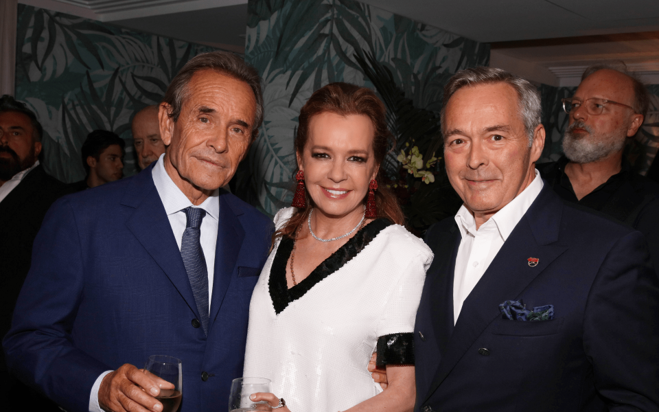 Jacky Icks, Caroline Scheufele and Karl-Friedrich Scheufele