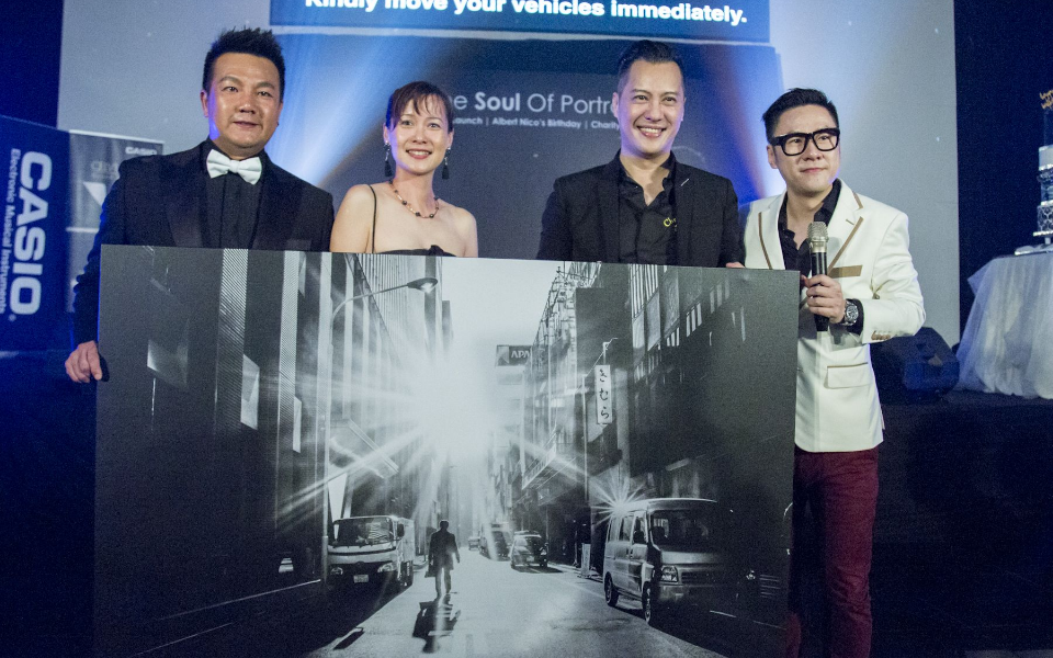Jack Lee, Veronica Ong, Albert Nico and Jeff Chee during the auction