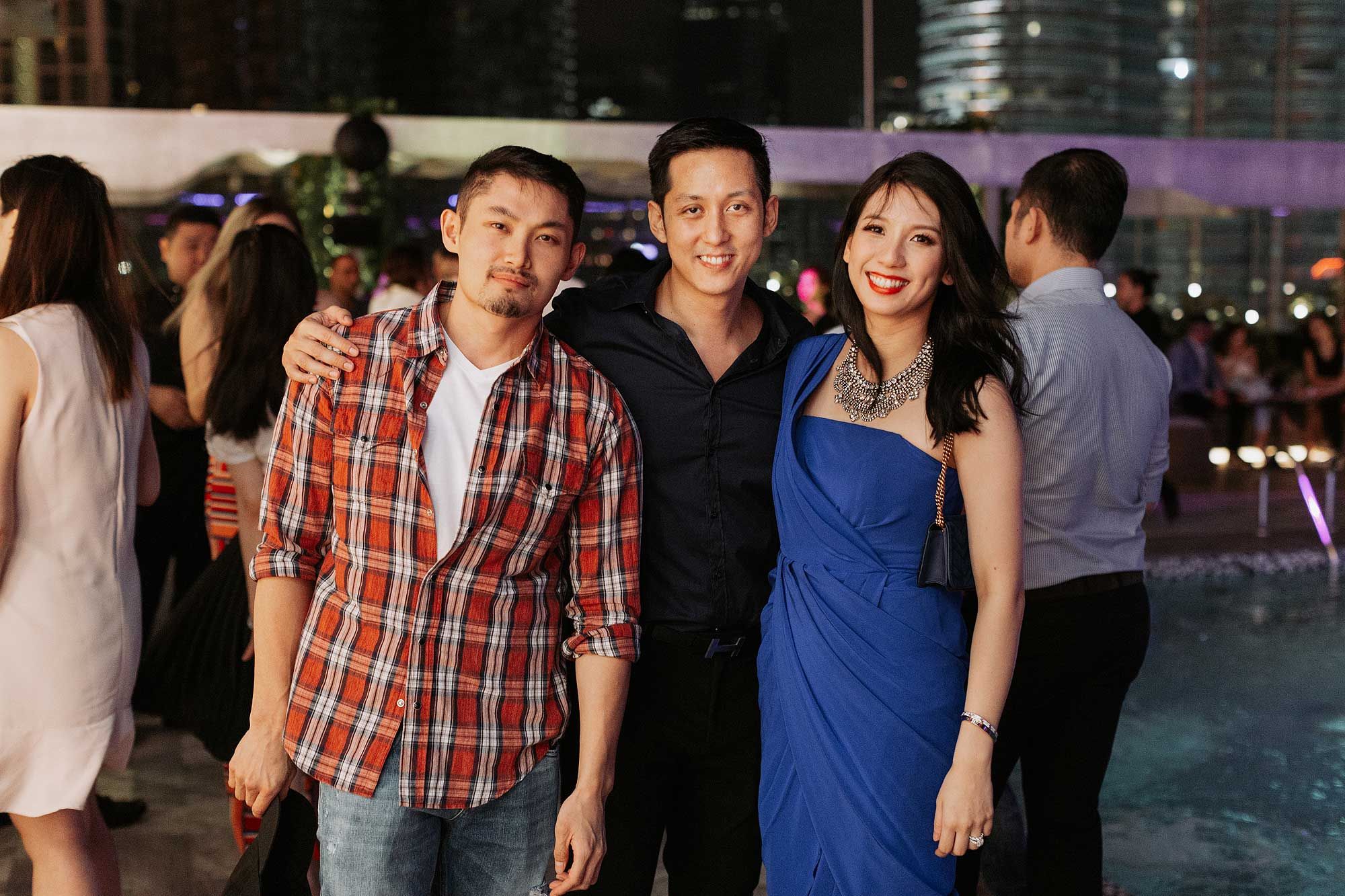 Morvin Tan, Jared Ang and Diana Tan