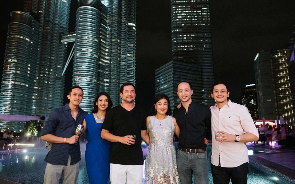 Din Tan, Diana Tan, Dato' Dickson Tan, Puan Sri Ivy Tan, Dion Tan and Dillon Tan