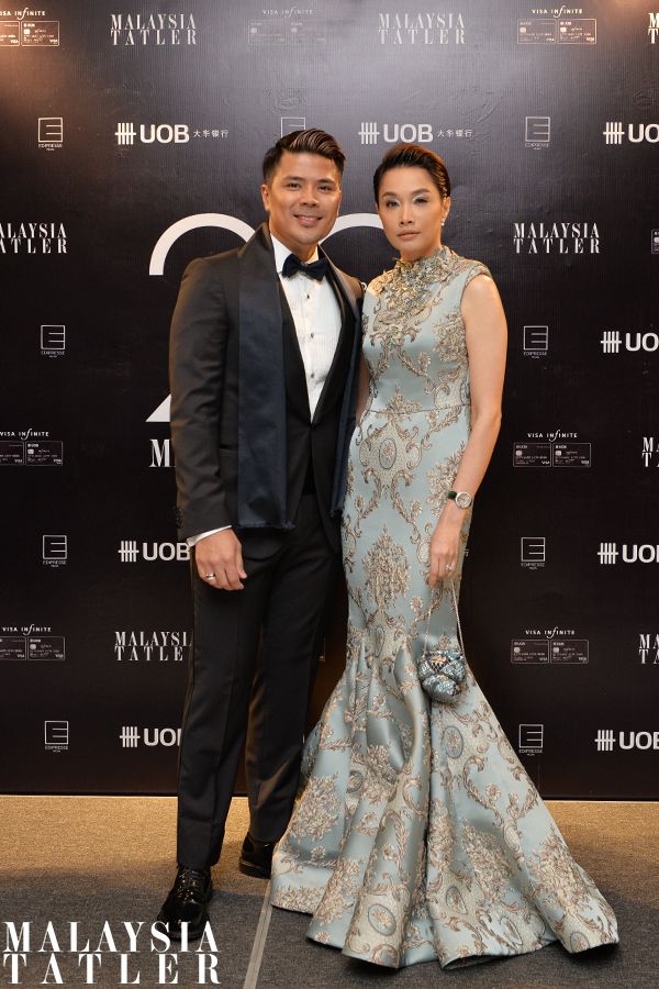 Awal Ashaari in Boss and Scha Alyahya in Rizalman couture