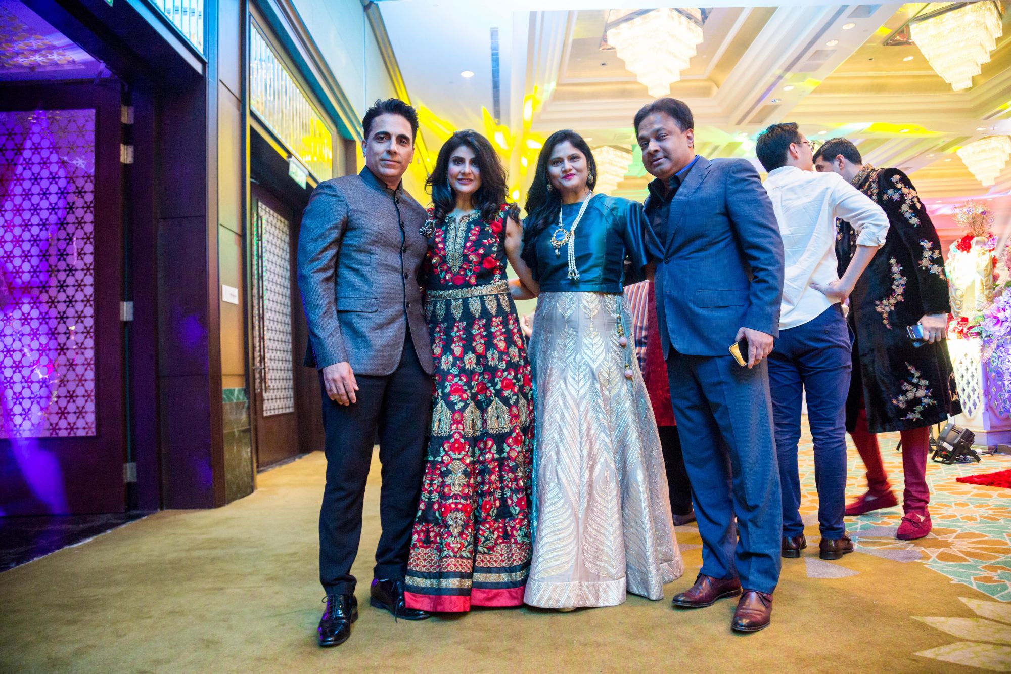 Dato' Ajay and Datin Kaysha Ubrani, and Vimi and Ashwin Rajgopal