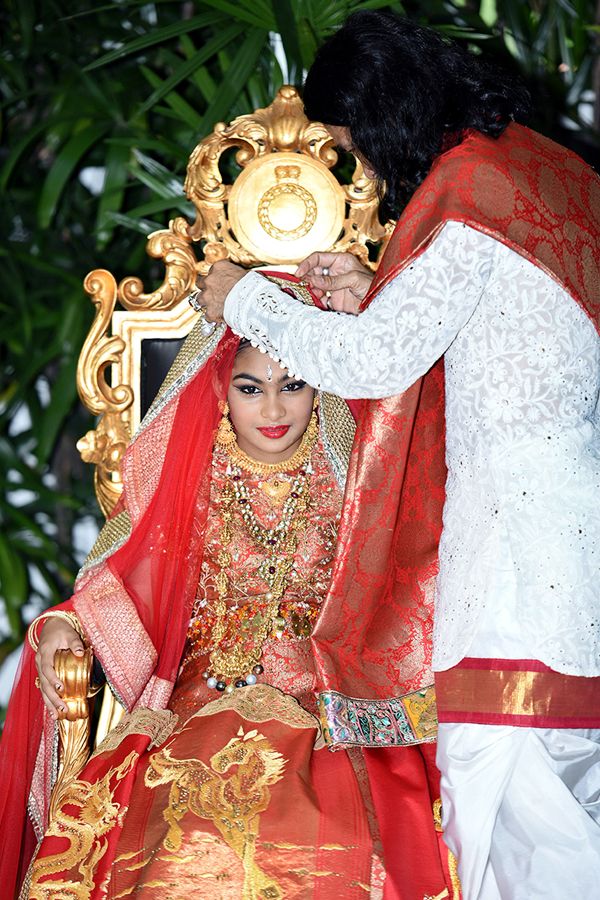 She is made to sit on a stool and have a myriad of traditional rituals and prayers performed on her.