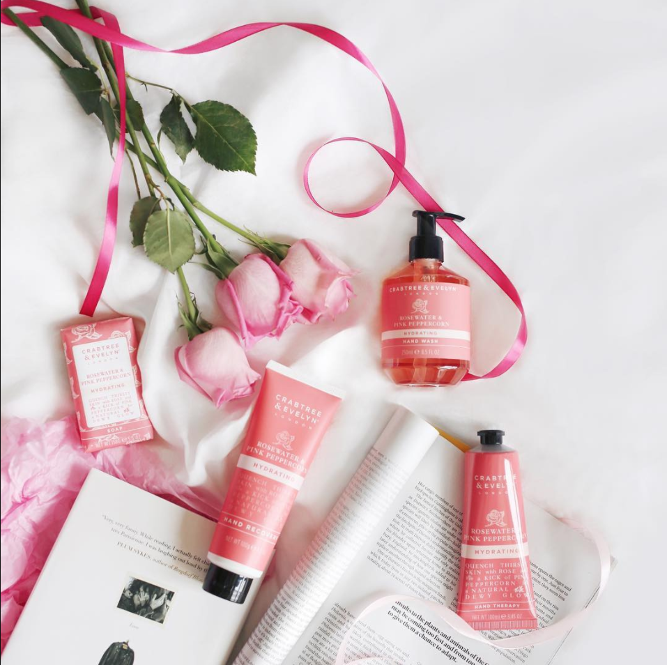 Crabtree & Evelyn Rosewater and Pink Peppercorn Heritage Collection (Photo: Courtesy of Crabtree & Evelyn Malaysia Facebook)