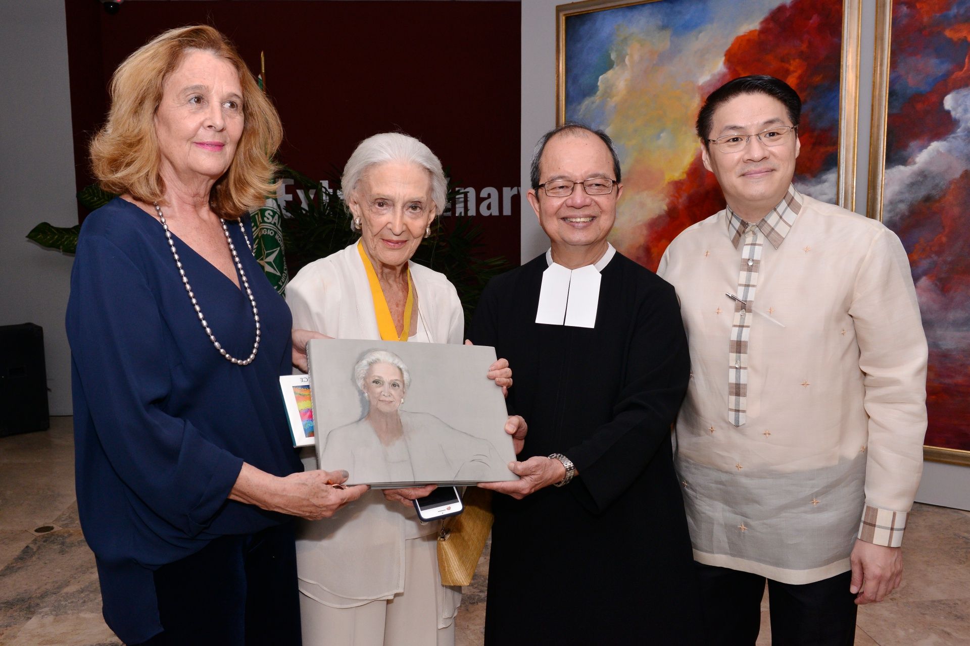 Carmen Brias, Betsy Westendorp, Br. Raymundo Suplido (President, DLSU), David Jonathan Bayot (Executive Publisher, DLSU Publishing House)