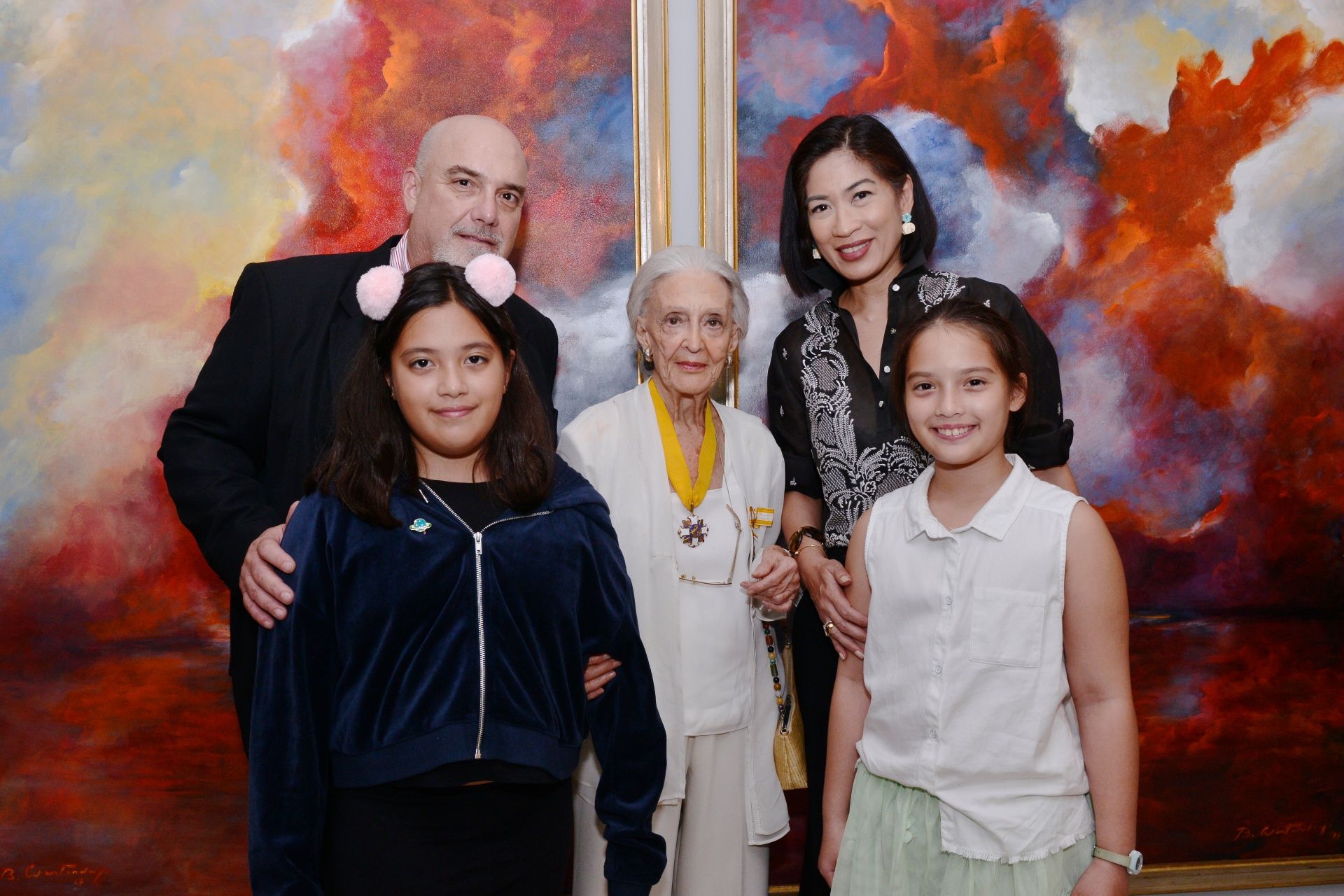 Philip and Techie Hagedorn, Betsy Westendorp, and Emila and Clara Hagedorn