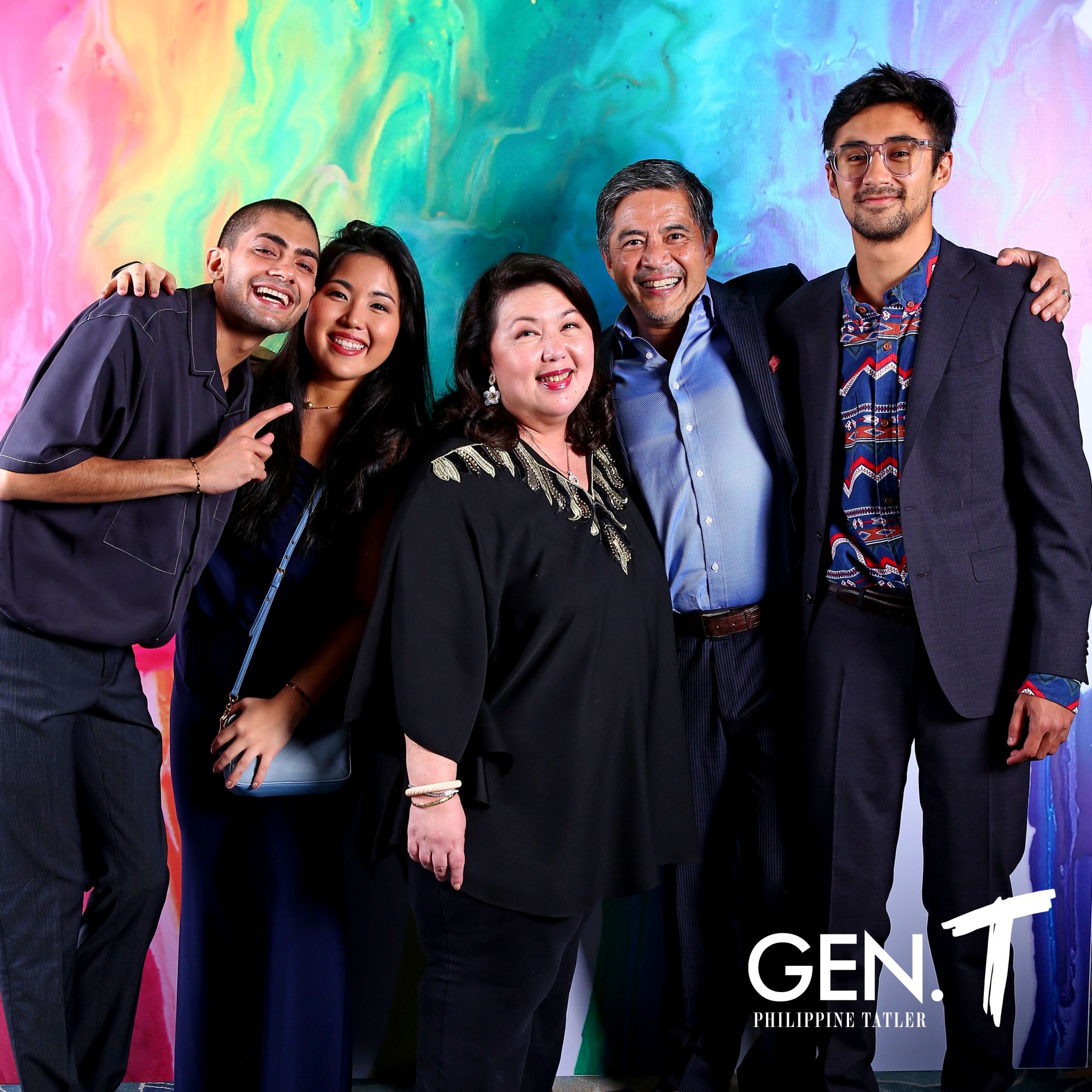 Dinesh Mohnani, Isabel Martel Francisco, Irene Martel Francisco, Dr. Randy Francisco, and Enzo Razon