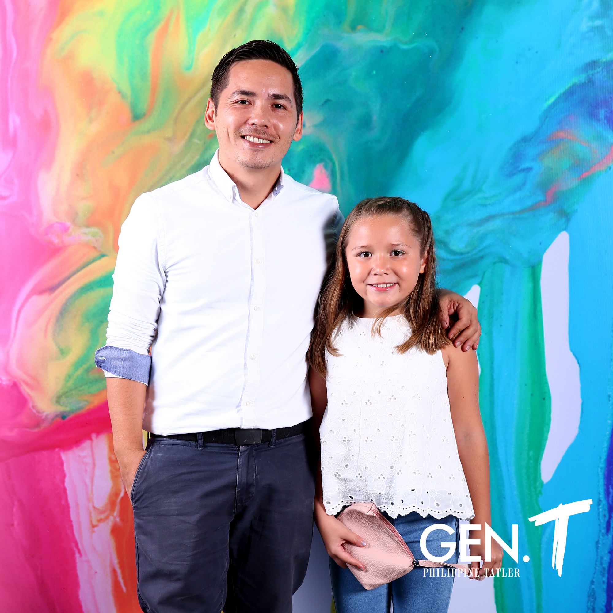 Josh Boutwood and daughter, Malaya