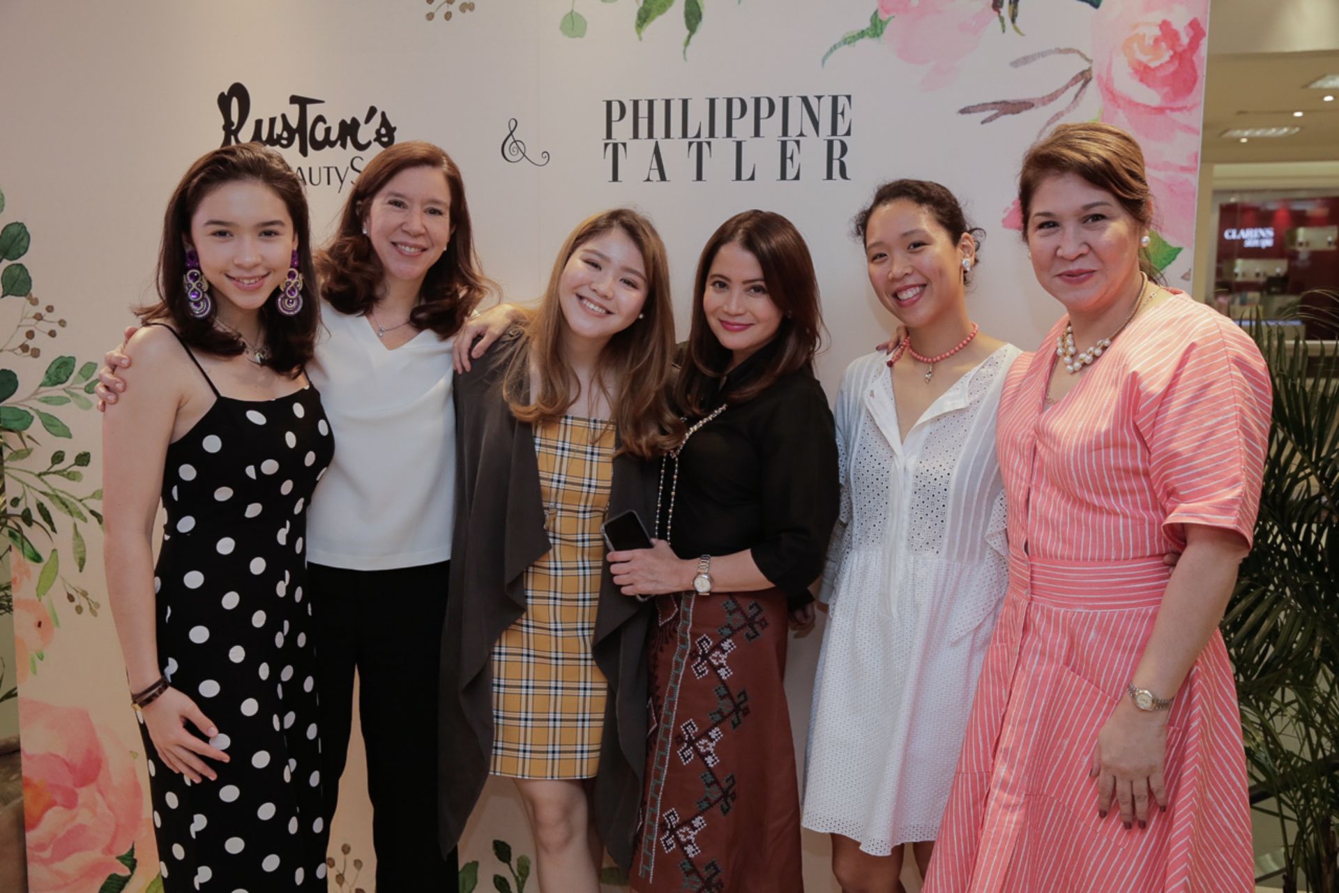 Rocio, Claudia Tambunting, Maia and Berna Puyat, Cheskie Tantoco and Mons Romulo