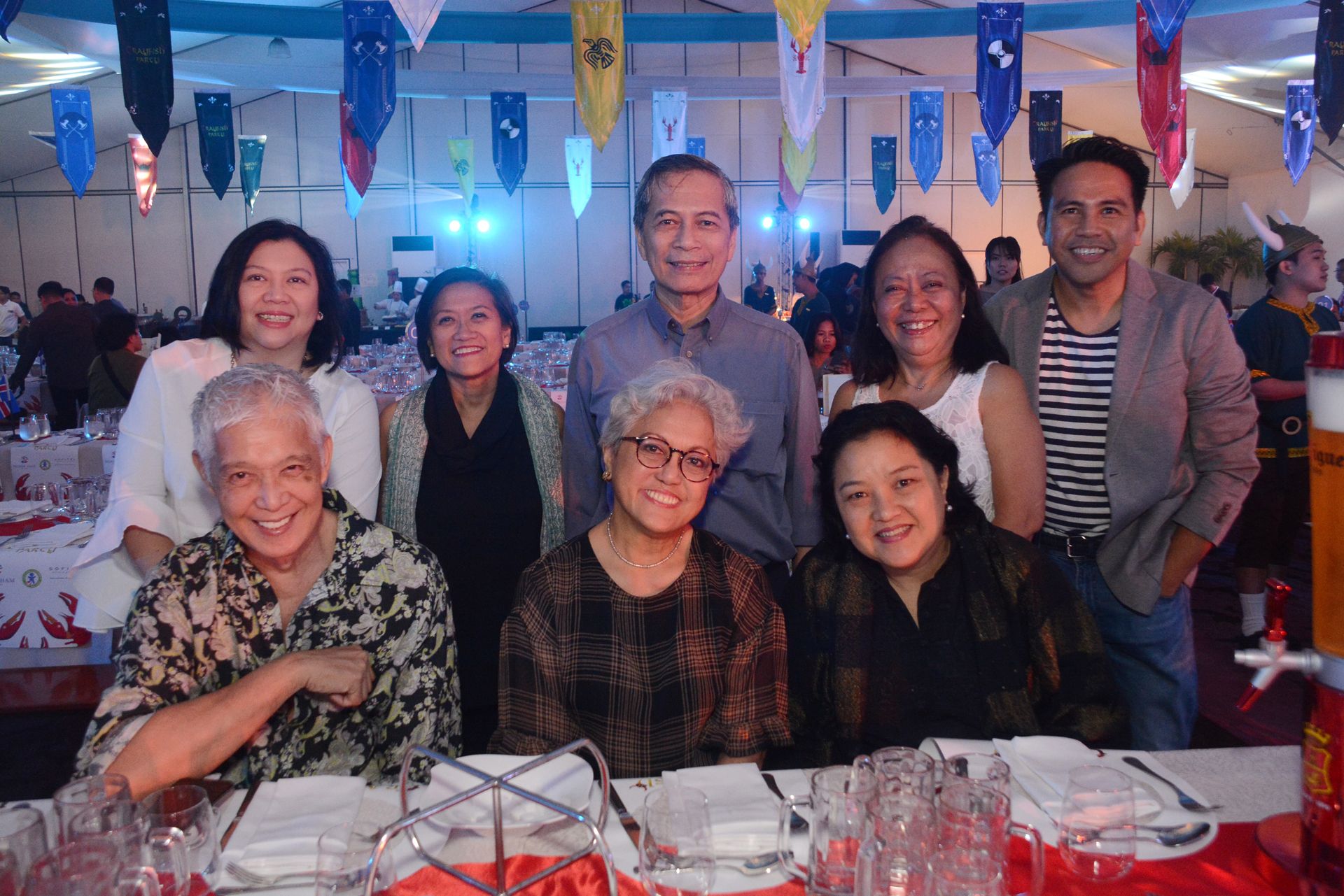 Loi Arcenas, Becca Jose, Jinggay Caimo, Leah Magallanes, Tess Rances, CCP Trustee Nestor Jardin, Bernie Abella and Neil Rumbaoa