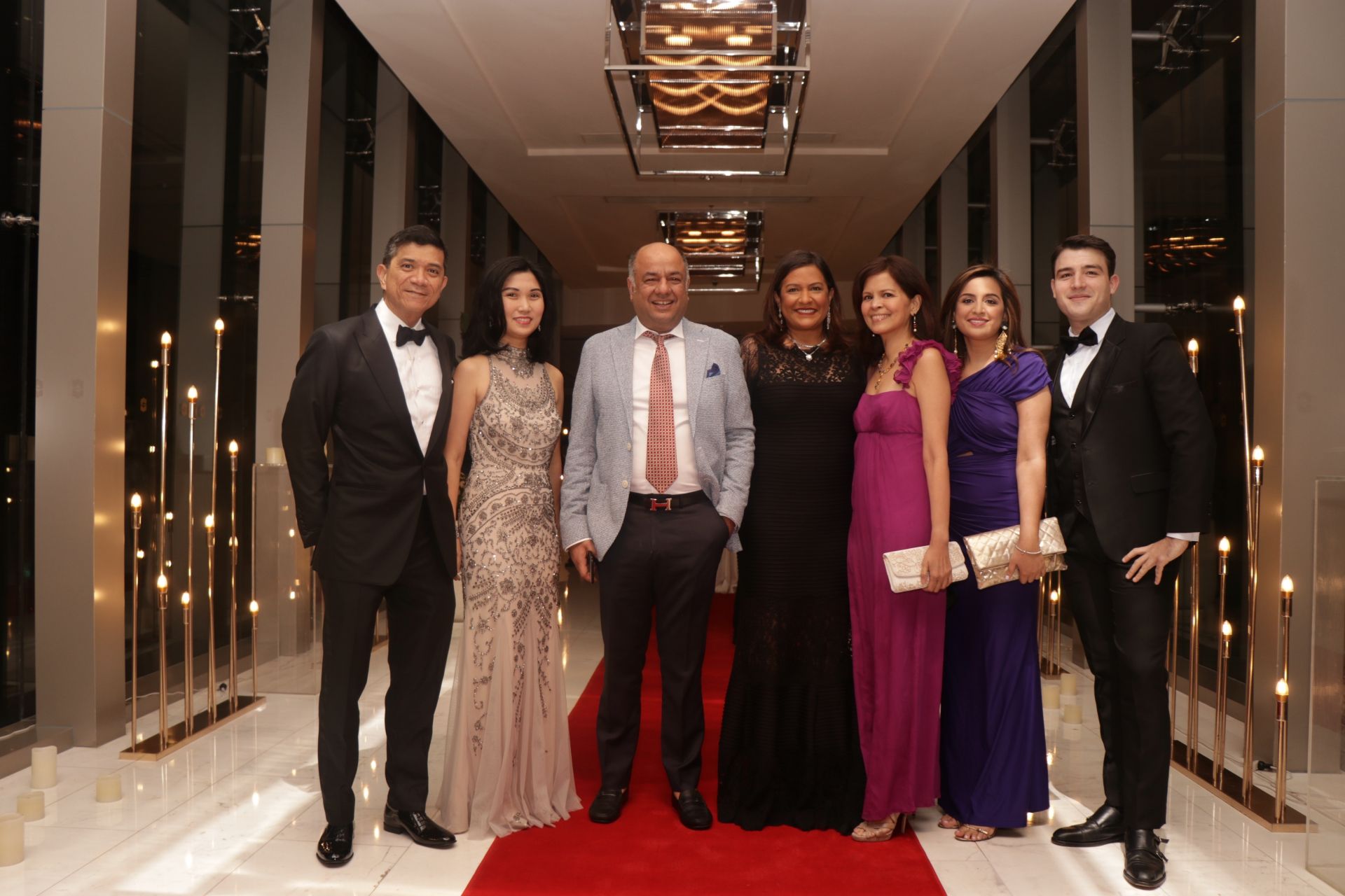 Louie and Liza Bate, Haresh and Sharmela Hiranand, Rose Ann Belmonte, Samantha Hiranand and Carlos Otermin.