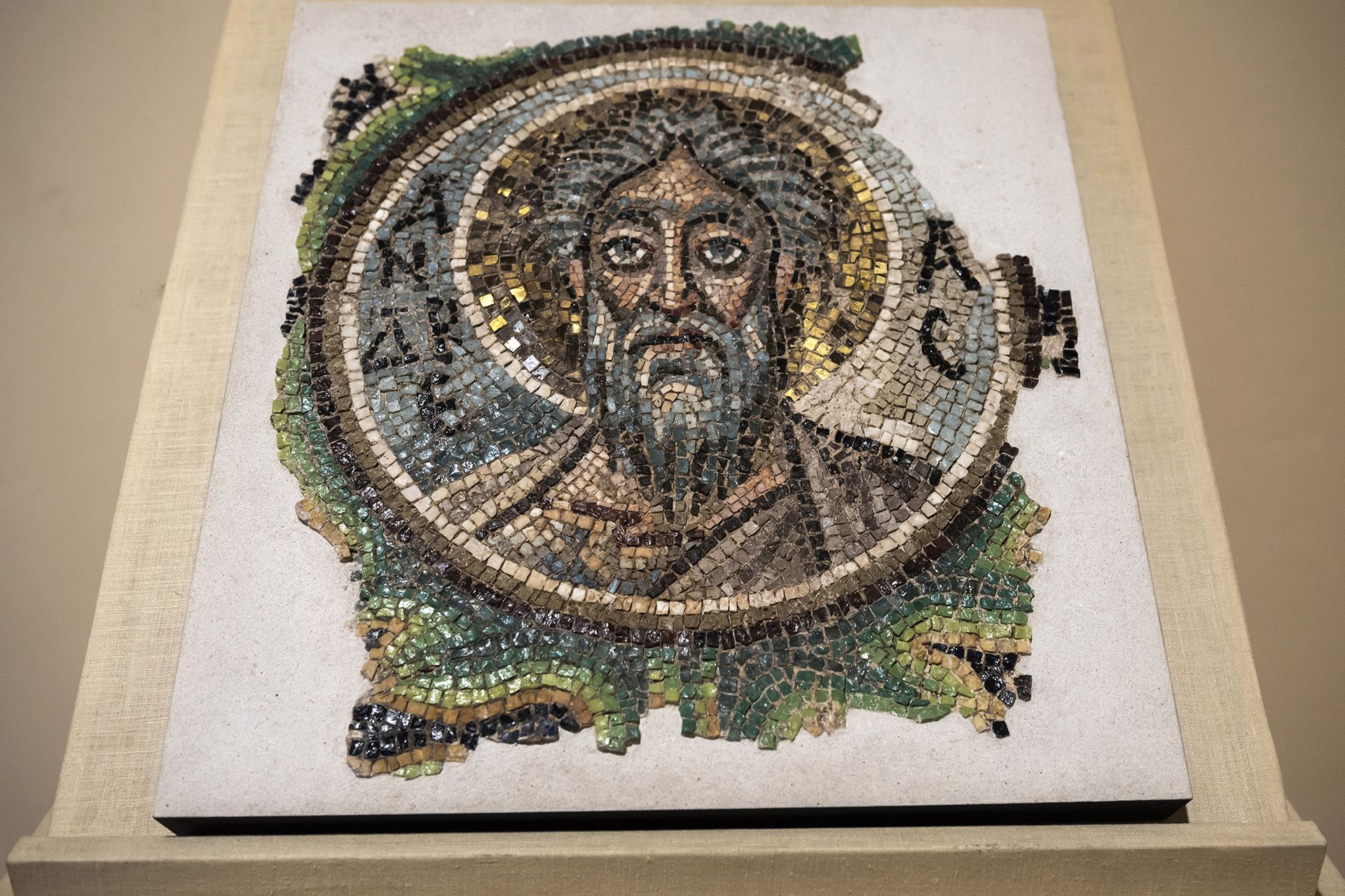 Looted Byzantine mosaic goes on display at Cyprus museum