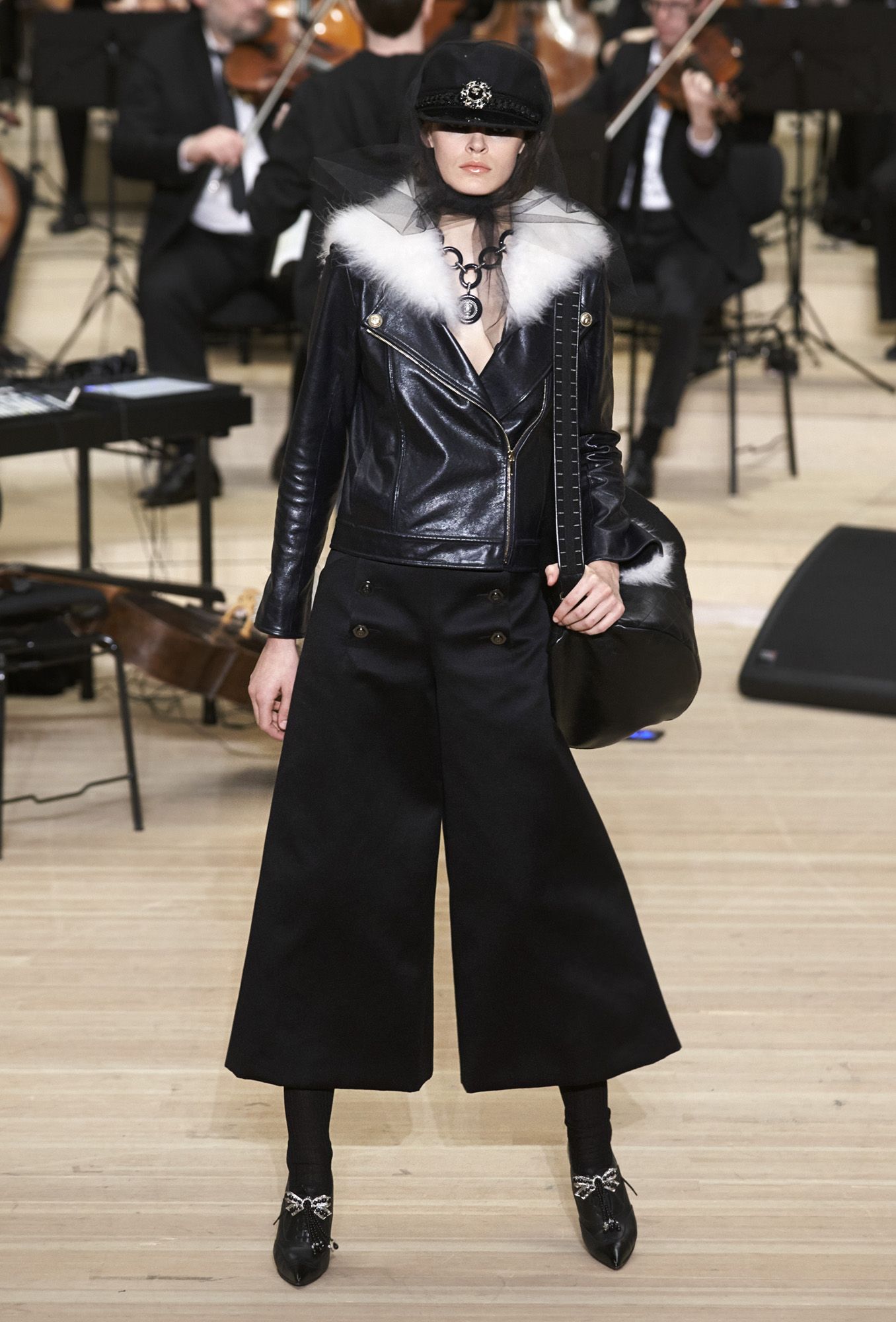 Flap-fronted trousers