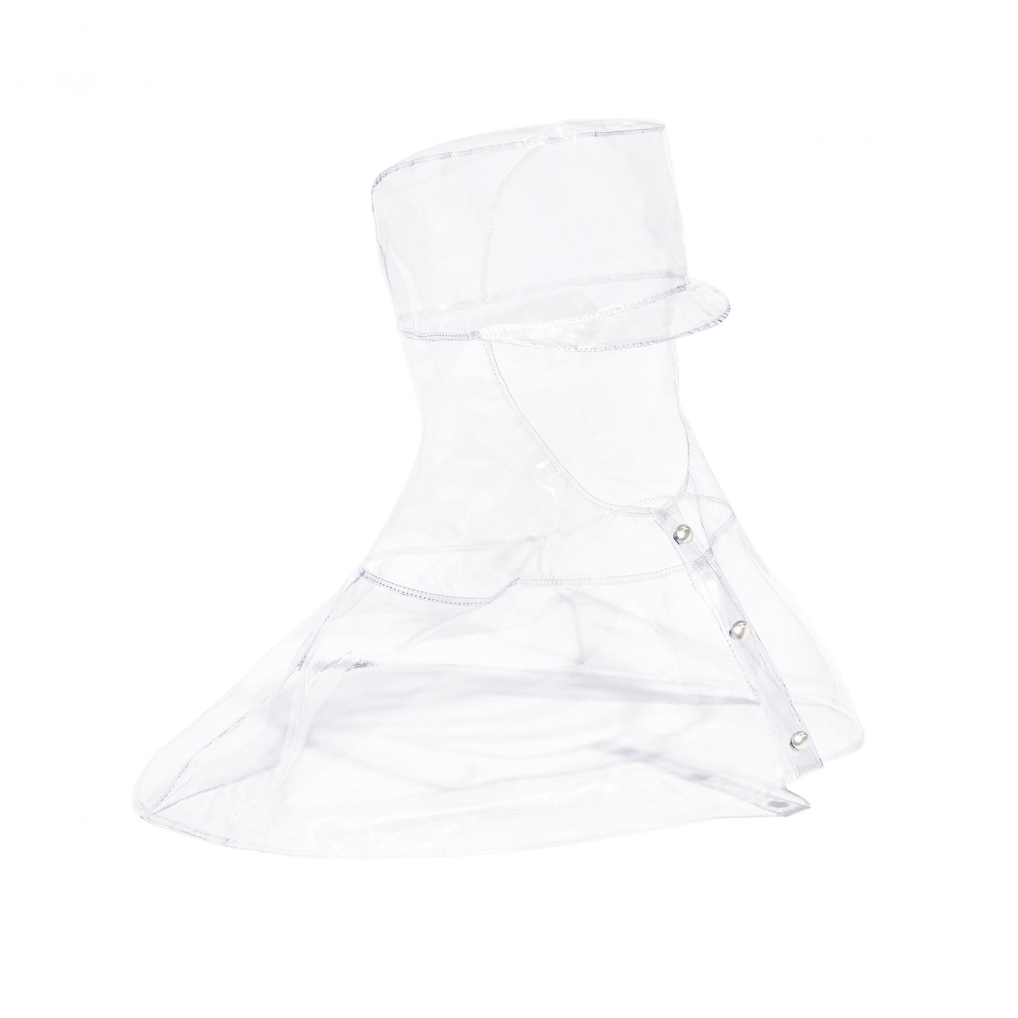 Hood in transparent PVC