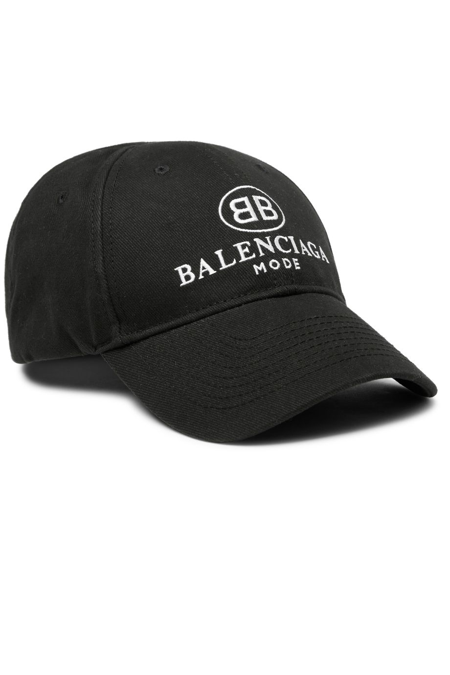 MR PORTER X BALENCIAGA Embroidered Twill Baseball Cap Black