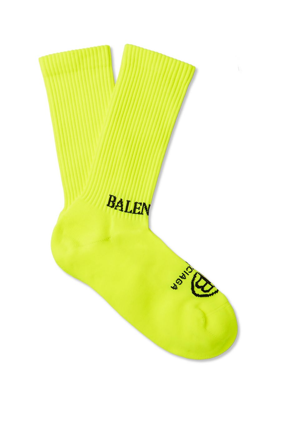 MR PORTER X BALENCIAGA Stretch-Rib Socks Yellow