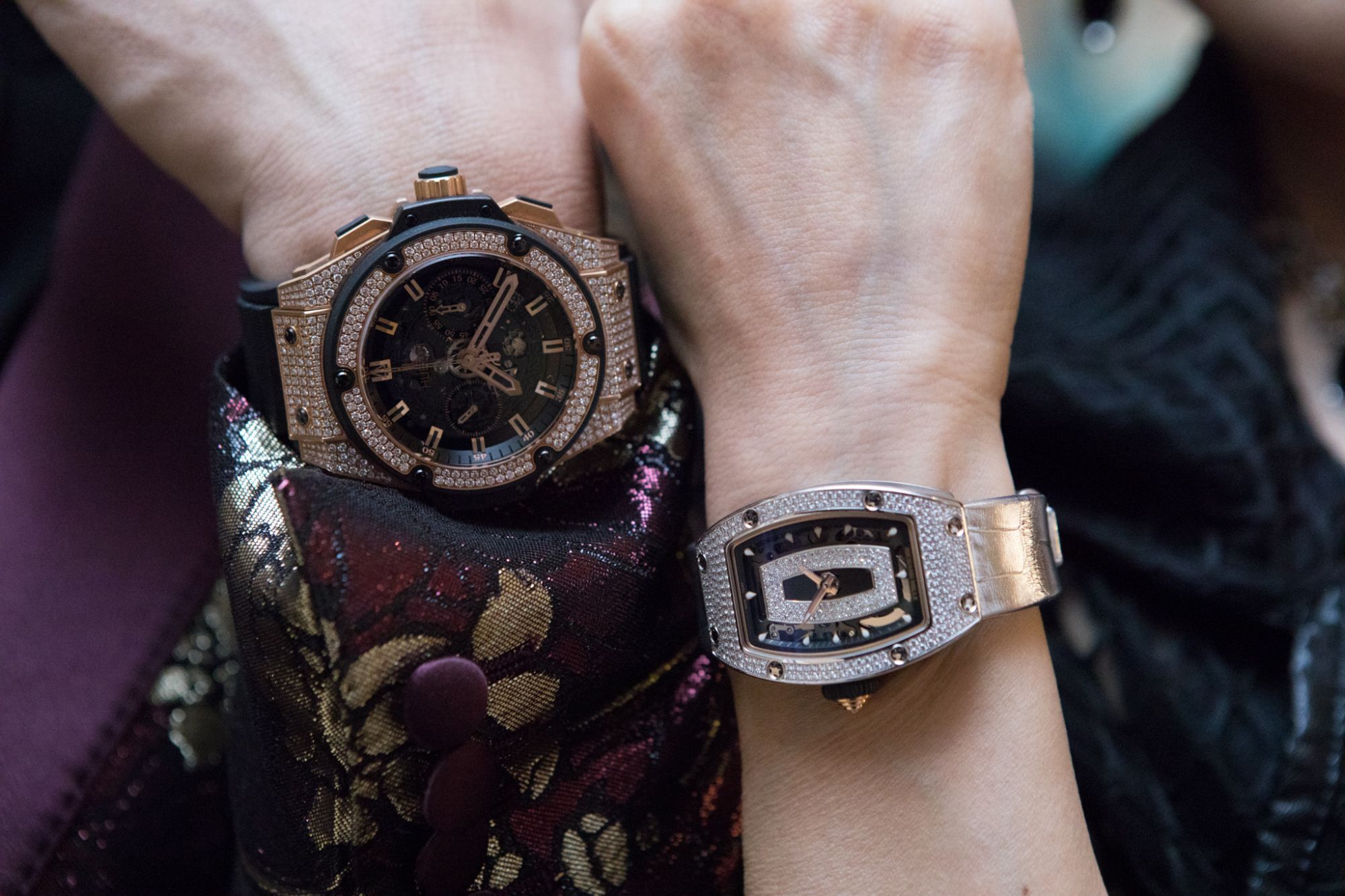 On Kimihisa: Hublot. On Kyoko: Richard Mille.
