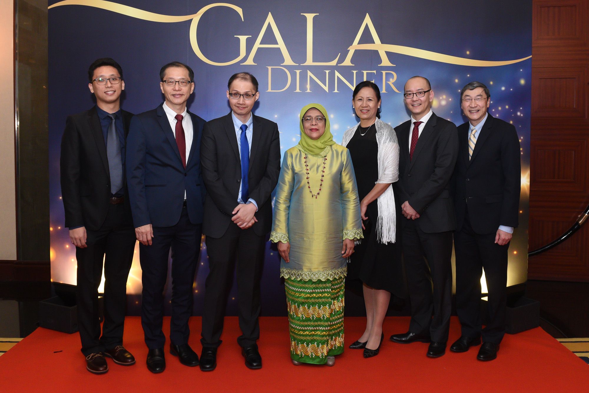 Lee Jie Long, Roger Lee, Joseph Lee, Halimah Yacob, Veron Ang, Chng Wee Joo, John Eu-Li Wong