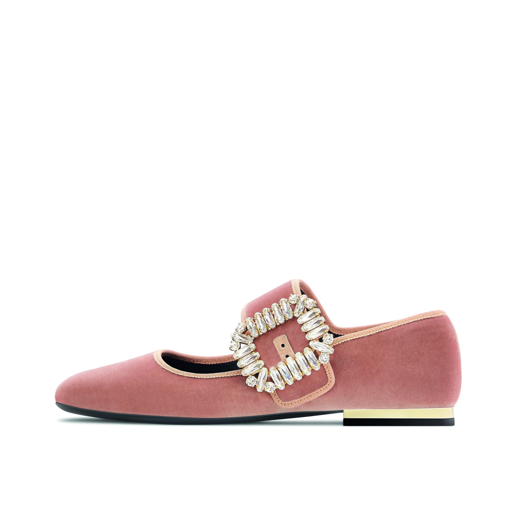 Roger Vivier 水鑽釦飾瑪莉珍鞋